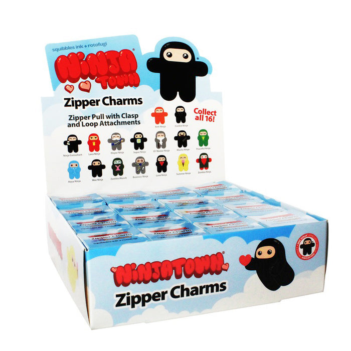 Ninjatown Zipper Charms
