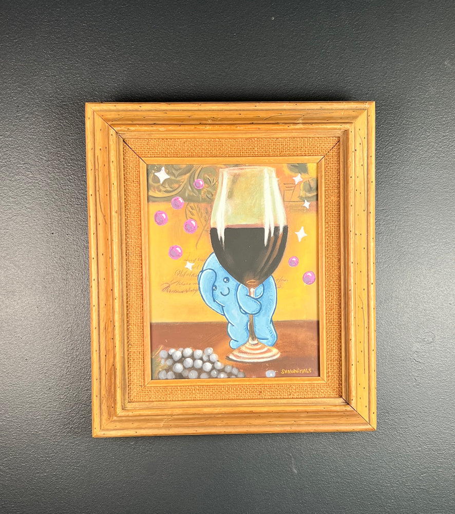 Thrift Painting: Tipsy Shy Guy