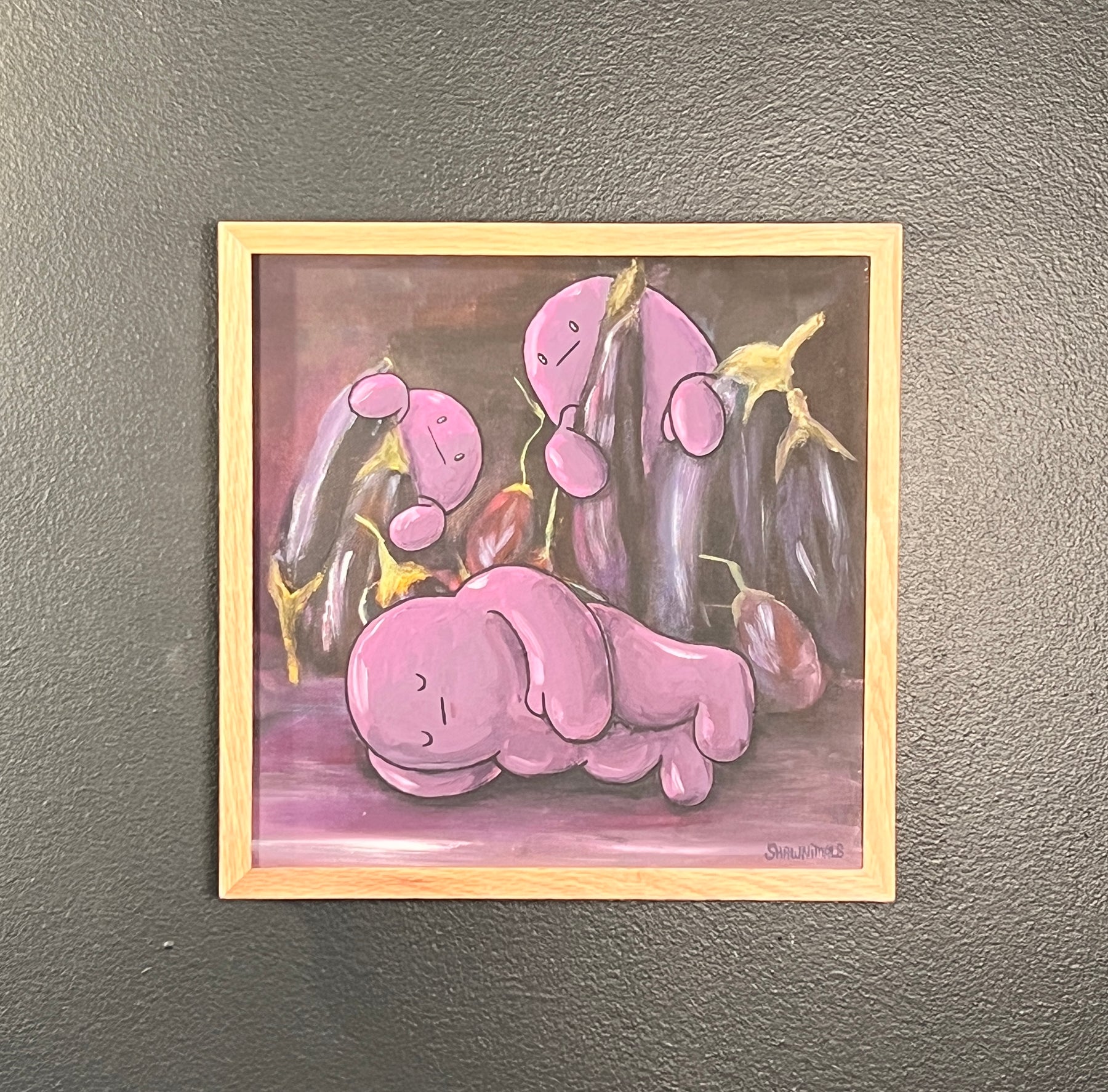 Thrift Painting: Nightshade Slumber