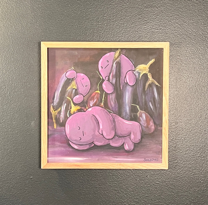 Thrift Painting: Nightshade Slumber