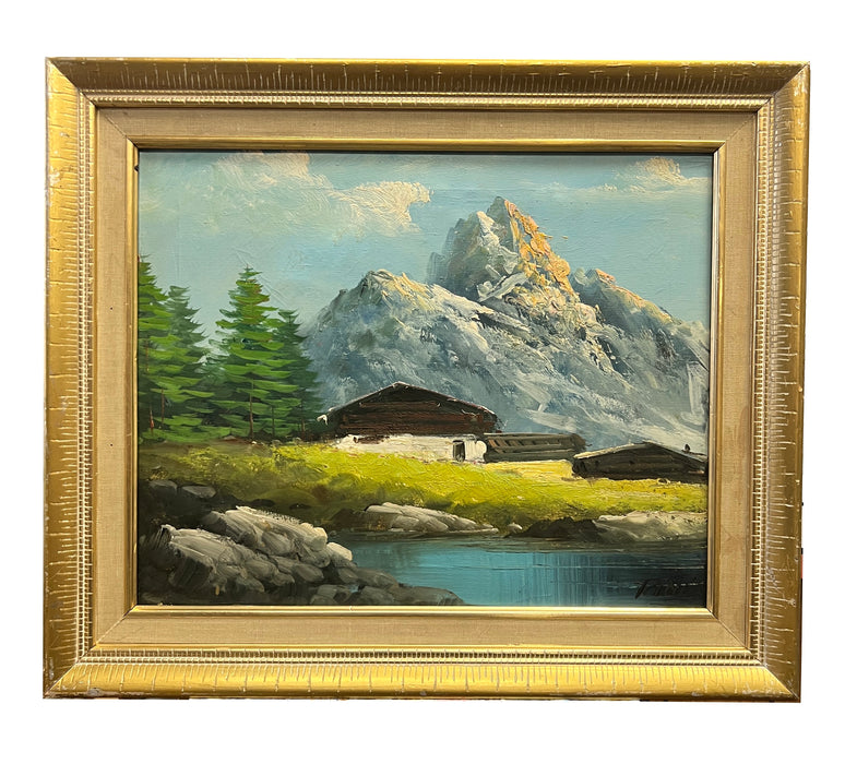 Thrift Painting: 25 x 21-inch