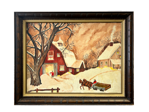 Thrift Painting: 28 3/4 x 22 1/2-inch