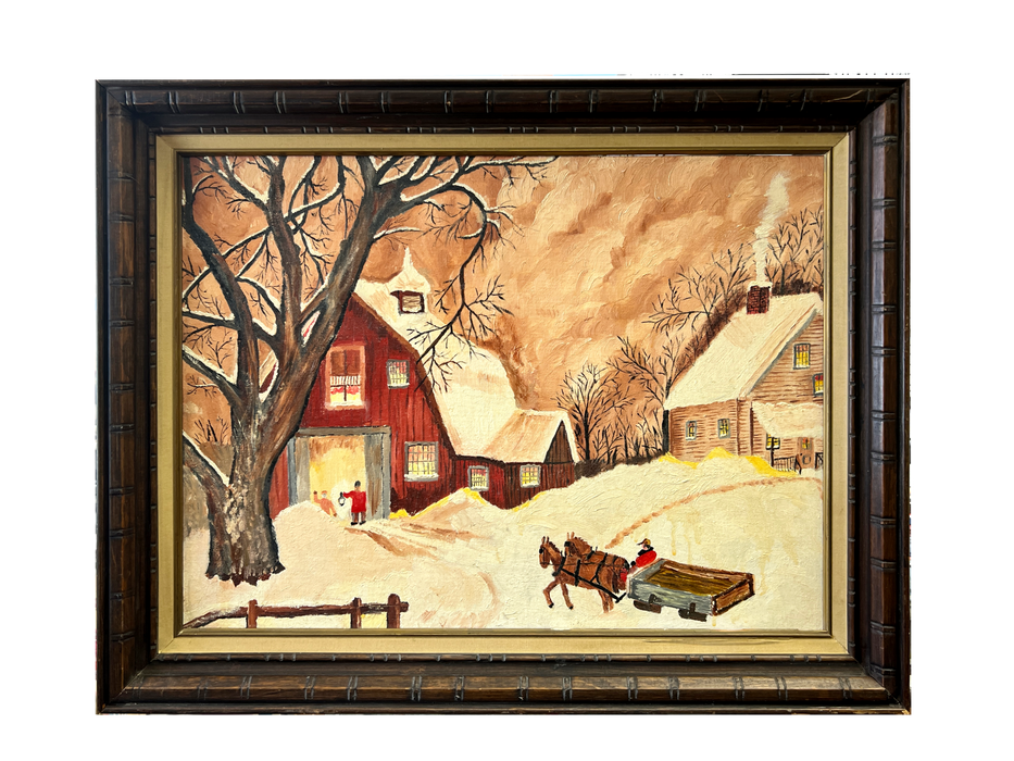 Thrift Painting: 28 3/4 x 22 1/2-inch