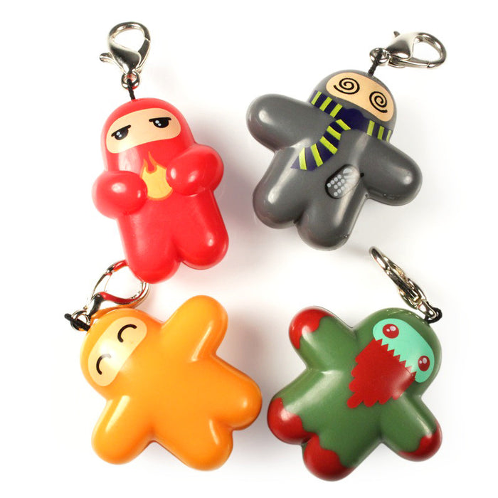 Ninjatown Zipper Charms