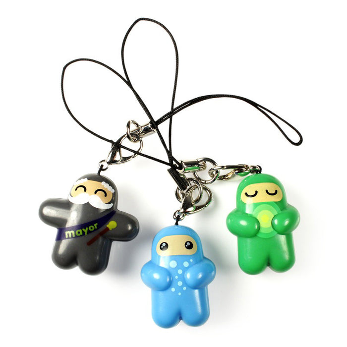 Ninjatown Zipper Charms