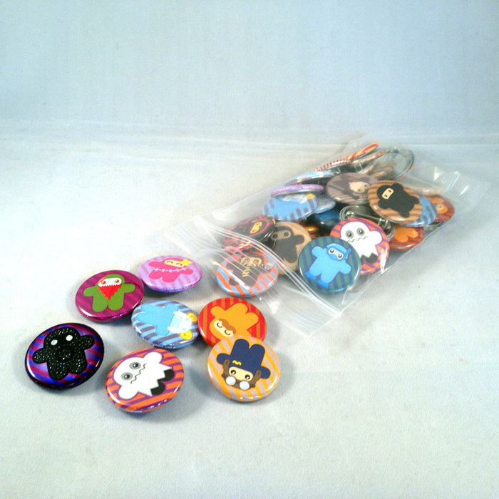Ninjatown Buttons – Bulk Pack of 50