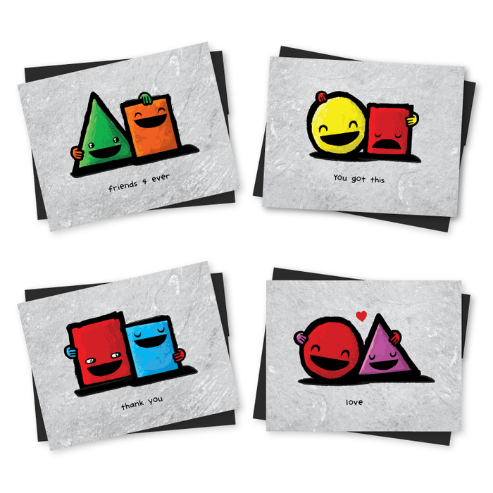 All Shapes greeting cards