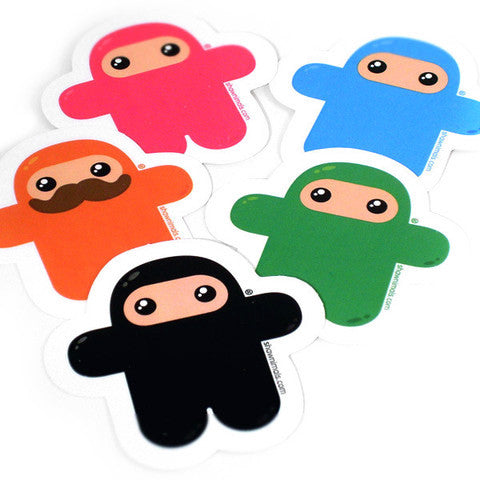 Wee Ninja Vinyl Sticker 5-pack