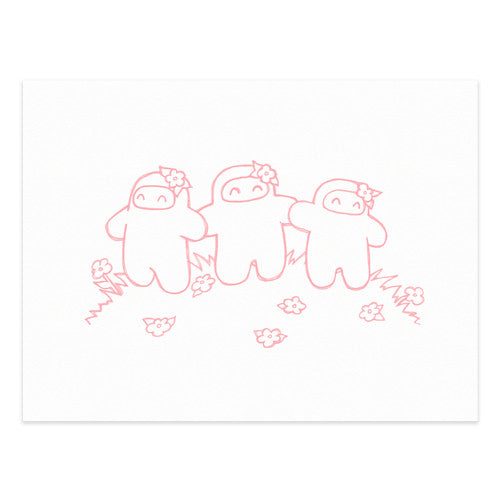 Pink Ninja giclee print