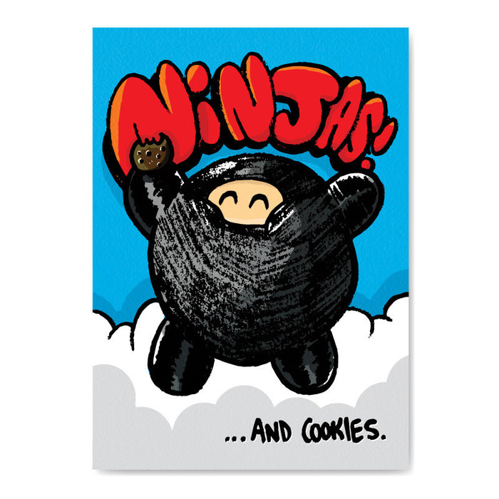 Ninjas and Cookies (print)